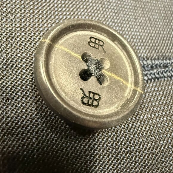 Banana Republic Blazer Marzotto Italy Wool Fabric Surgeon Cuffs Blue 44R - Picture 6 of 11